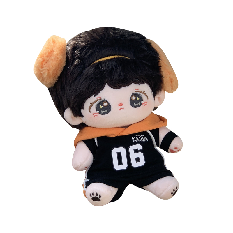 Sports Youth Cotton Doll 20cm Baby Clothes Two tone Sweater Handsome Campus Cute