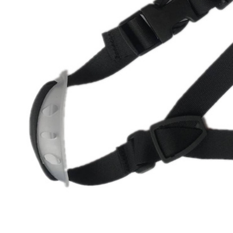Cinturino in tessuto mandibolare di sicurezza ad alta resistenza regolabile leggero (nero e mentoniera nero o bianco per casuale)