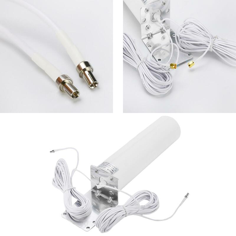 4 External  Dual  Crc9 Connector for 3G 4G Router  Outdoor   Aerial, 5M Cable