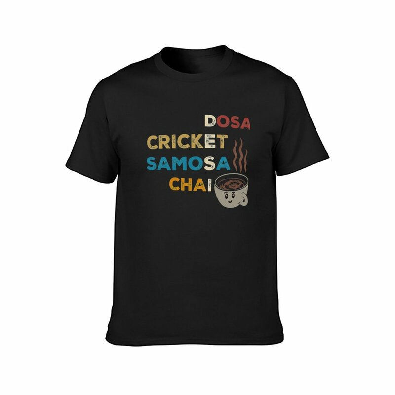 T-shirt gráfica engraçada para homens, comida indiana, desi, roupas de humor, liso para menino, roupas fofas
