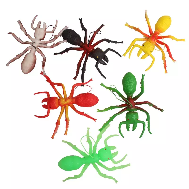 Heißer Verkauf Simulation weiche große Ameise Spielzeug Ameisen Tiere Insekten knifflige beängstigende Tiermodell Halloween Kinder dekorative Anhänger