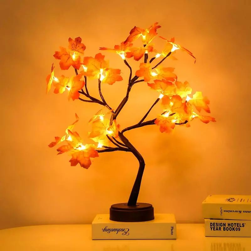 Lampu Pohon Mutiara LED Kreatif Lampu Meja Samping Tempat Tidur Hadiah Gipsi Sophila Romantis Dekorasi Natal Lampu Malam