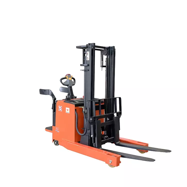 NIULI 1.5ton 1.6 ton fully electric pallet stacker lift full electric reach stacker