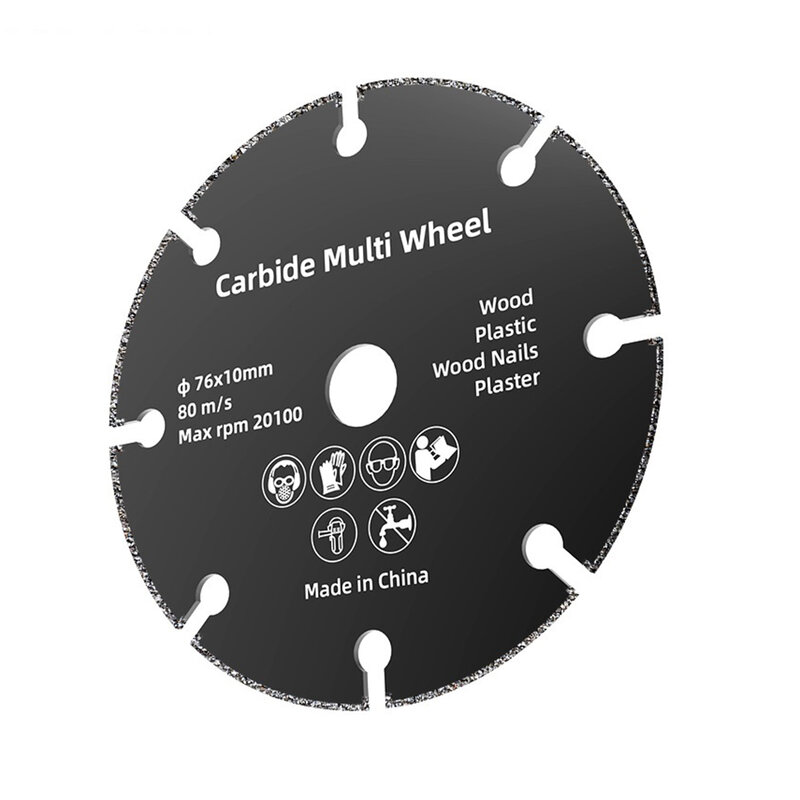 Disco de corte de resina para amoladora angular, hojas de sierra Circular de 76mm, accesorios para herramientas eléctricas de plástico, 1 unidad