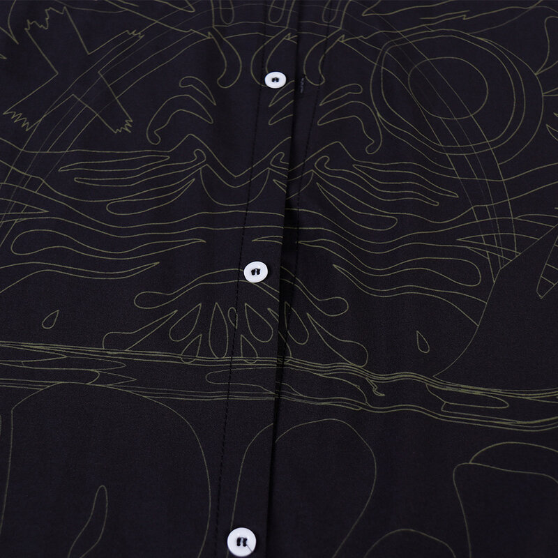 남성용 하와이안 레이븐 해골 티셔츠, 3D 프린트 Y2K 옴브레 패션 셔츠, 캐주얼 DIY 4.15