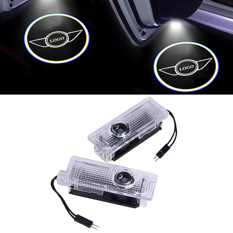 2 Stück LED-Autotür mit freundlicher Genehmigung Willkommen licht Laser projektor lampe für Mini Cooper s arbeitet ein r50 r52 r53 r55 r57 r58 r59 r60 Dekor