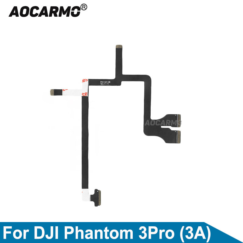 Aocarmo – câble plat flexible à cardan pour Drone DJI Phantom 3 Pro (3A), pièces de rechange