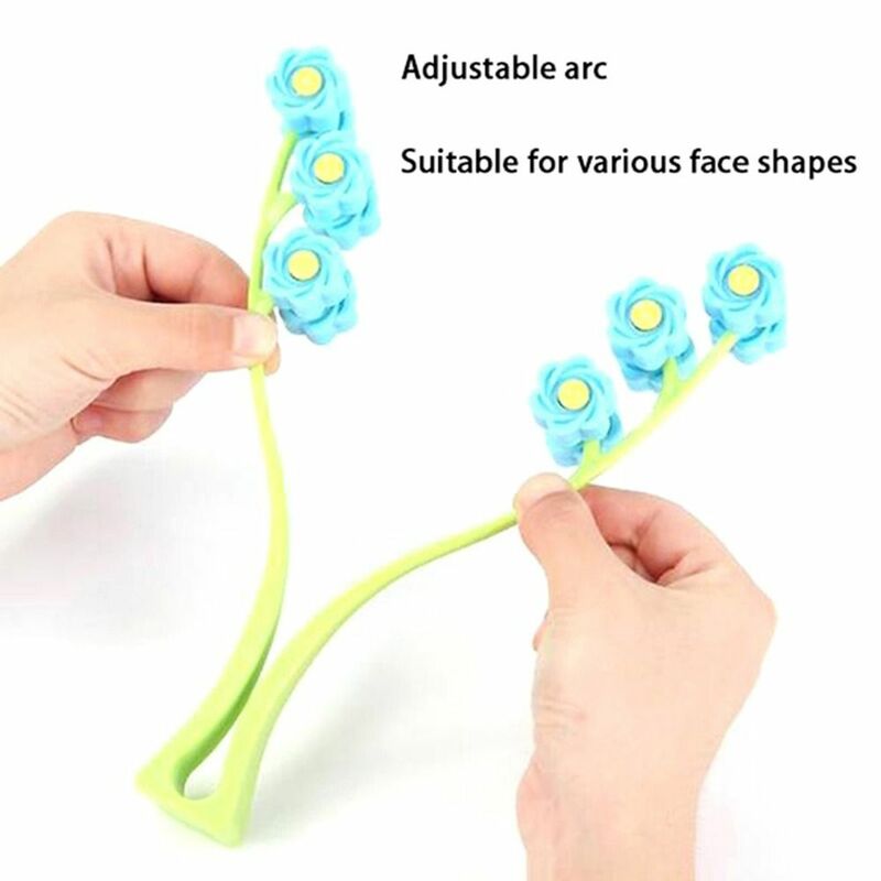 Anti Wrinkles Face Massage Roller Creative Slimming Face Relaxation Flower Shape Finger Massage Safe Face-Lift Beauty Tools
