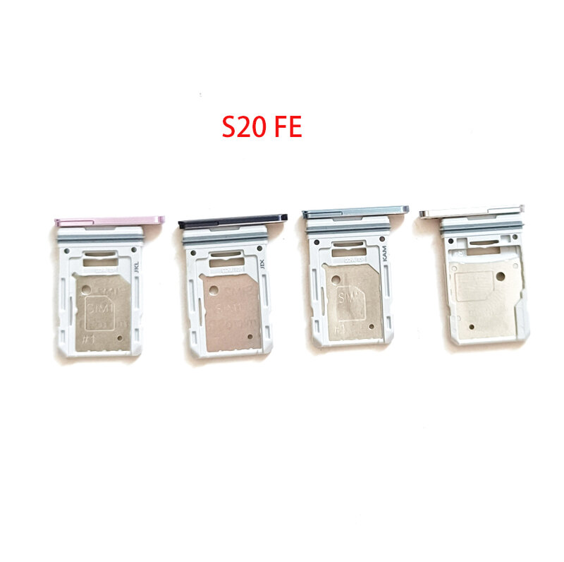 삼성 갤럭시 S20 FE SIM 카드 트레이 슬롯 거치대 어댑터 소켓, 로트당 10 개