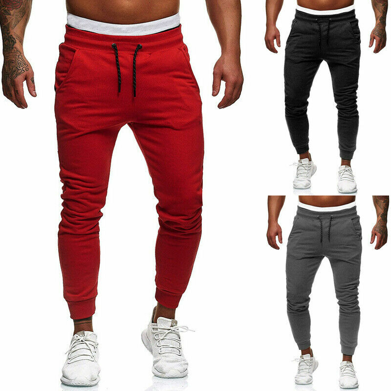 2022 New Fashion Men's Track Pants Long Trousers Tracksuit Fitness Workout Joggers Sweatpants Autumn Spring Casual Gym Pants