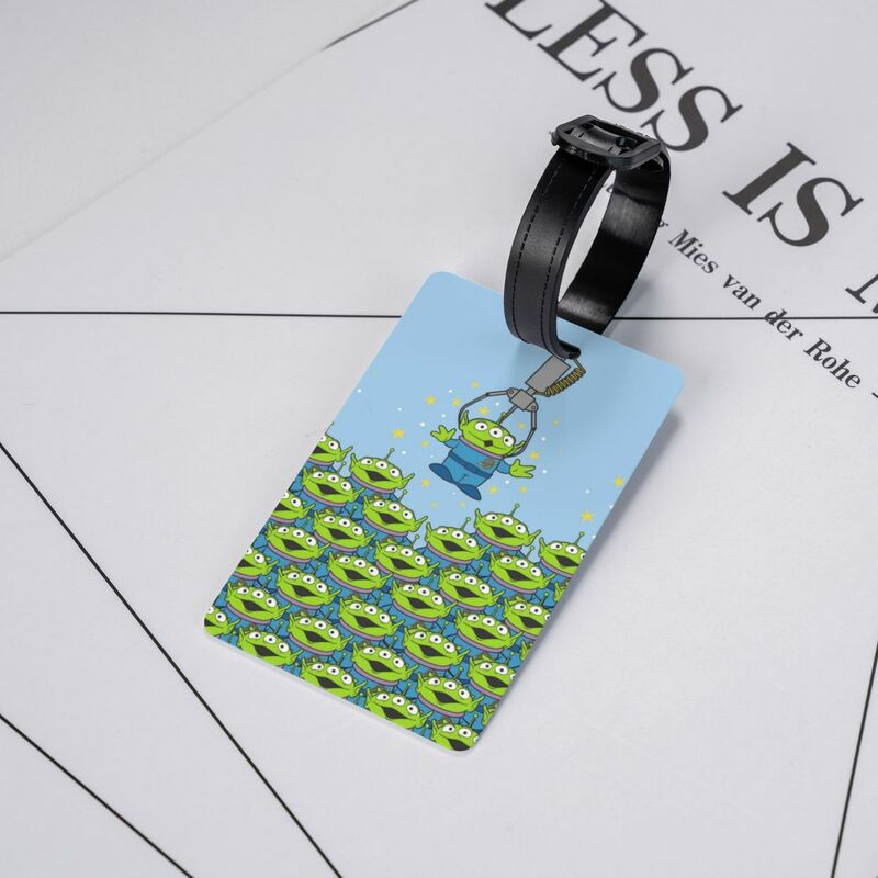 Custom Cartoon Toy Story Aliens Luggage Tags Custom Baggage Tags Privacy Cover Name ID Card