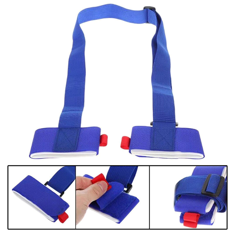 Esqui Pole Shoulder Hand Carrier, Lash Handle, alças ajustáveis, Loop de gancho protetor, Nylon Ski Handle Strap Bag, 1Pc