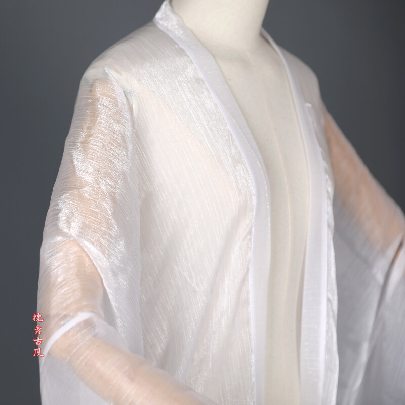 Estilo antigo gelo flor cationic chiffon hanfu chinês tradicional han roupas multi-cor manga longa protetor solar robe