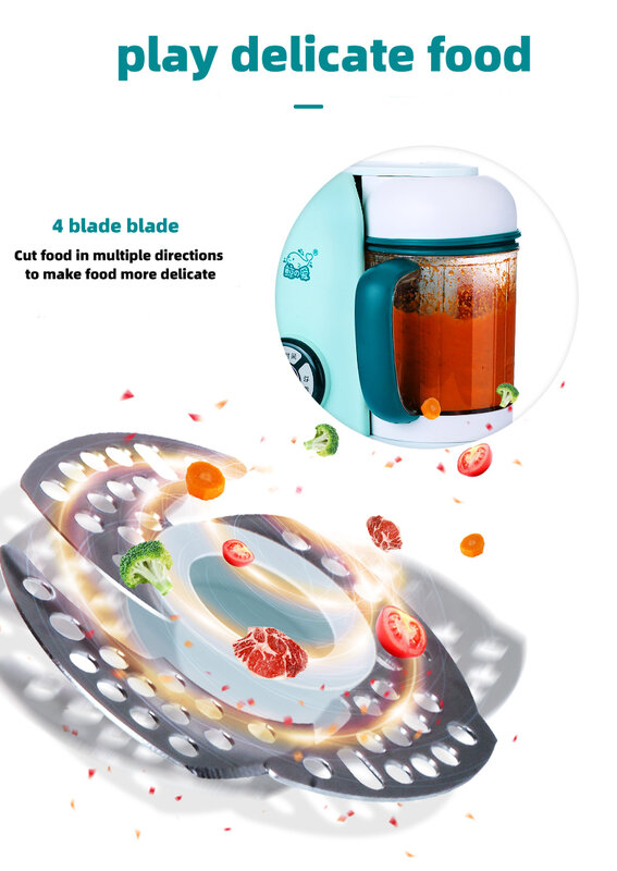 Penjualan terlaris multi-fungsi mesin suplemen makanan bayi mengaduk dan memasak mesin all-in-one juicer listrik