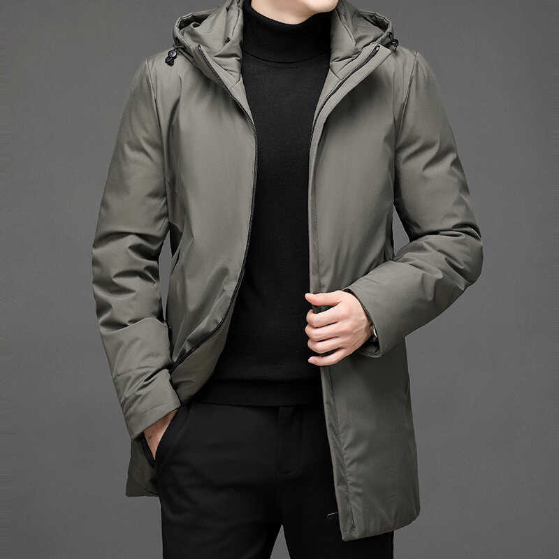 2021 chegada nova jaqueta de inverno moda parka casaco menthick quente dos homens clássico à prova vento masculino moda parkas M-4XL my019
