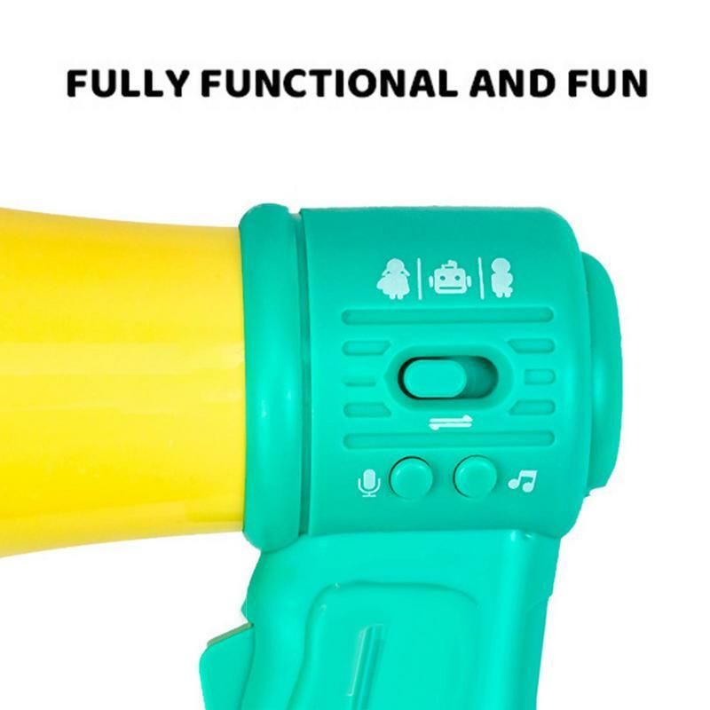 Funny Voice Changer Toy Handheld Loudspeaker Trumpet Recording Smart Microphone For Novelty Party Favor Kid Birthday Gifts