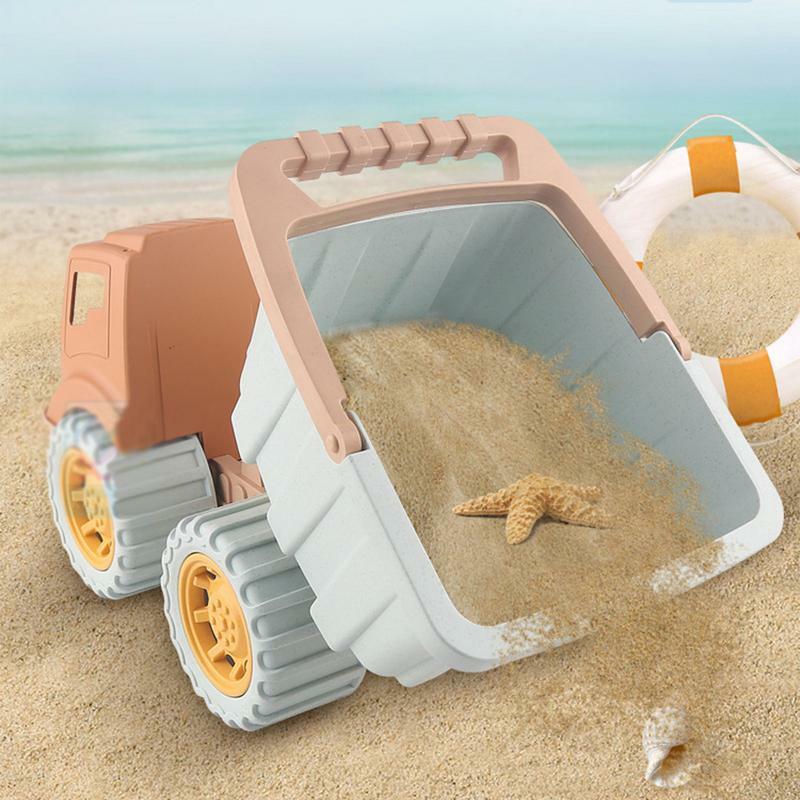 Grande Bulldozer Beach Toy para Crianças, Sand Castle Tool, Sand Sculpture Tools, Bucket Shovel, Sandpool Activity