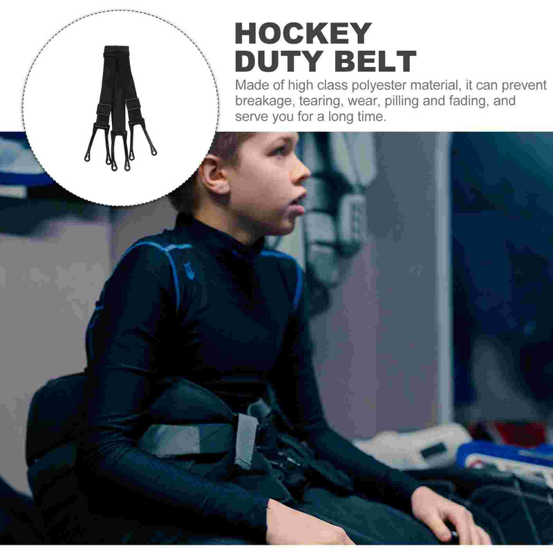 เข็มขัดกางเกงขายาวรัดรูปฮ๊อกกี้น้ำแข็งแบบยืดได้สายรัดป้องกันสำหรับเด็กอุปกรณ์กีฬาลากจูงหนัก