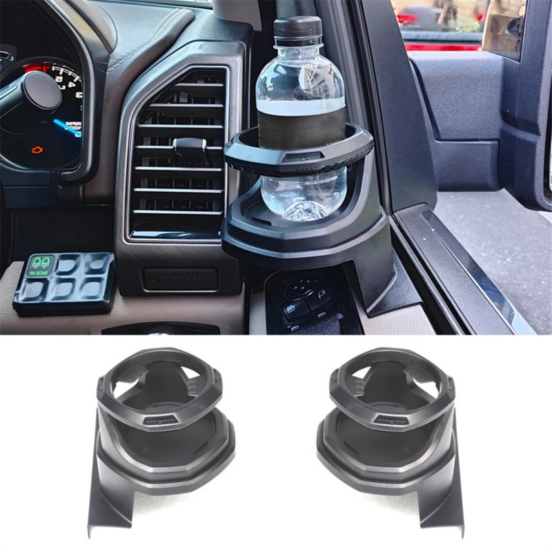 Left Multi-Function Car Window Cup Holder for Ford F150 2015-2023 Modified Accessor