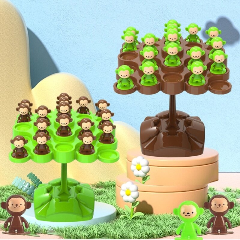 Kids Cartoon Monkey Tree Balanstraining Speelgoed Hand-oogcoördinatiespeelgoed voor kinderen DropShipping