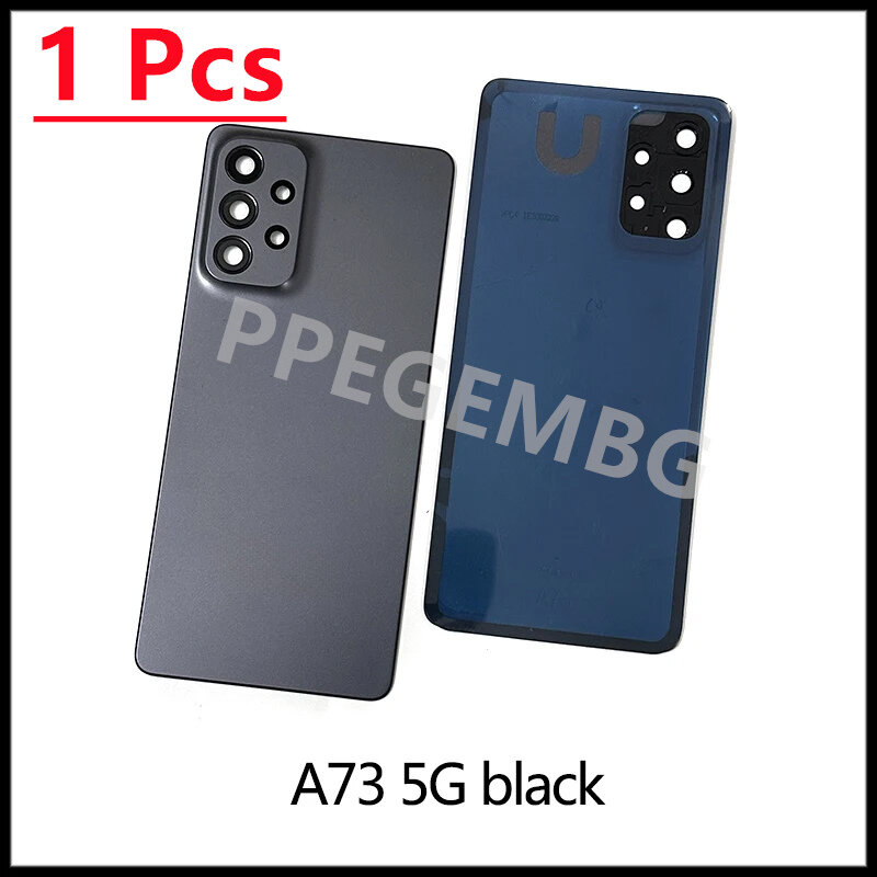 Nowy dla Samsung Galaxy A53 A33 A73 5G powrót pokrywa baterii A536 A336 A736 tylne drzwi pokrywa obudowa Case obiektyw aparatu Ahesive naklejka