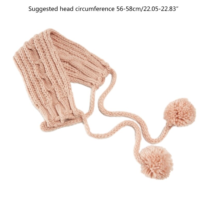 Handmade Adult Knitted Head Wrap Crochet Headbands Ear Warmers Women Earmuffs
