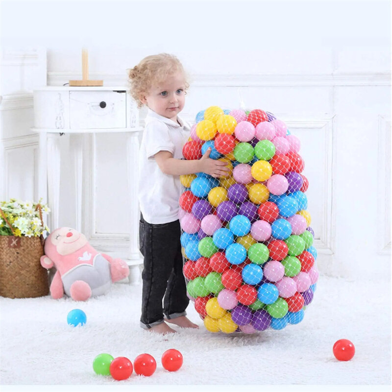 50Pcs Baby Plastic Ball Pit Balls Kids Toys Indoor Outdoor Games Water Pool Ocean Wave Balls Children Sports Toys for Boys Girls