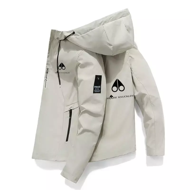 2024 New Windproof Men's Casual Jackets, Sports Printed Hoodies, Men's Fashion, Handsome, High end Luxury Jackets