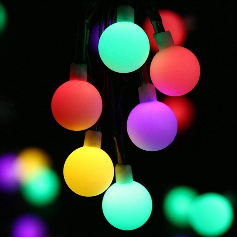 LED-Lichterketten warmweiß 1m 2m 4m 5m 10m Ball aa Batterie Power Neuheit Fee Beleuchtung Festival Weihnachten Hochzeit Dekoration