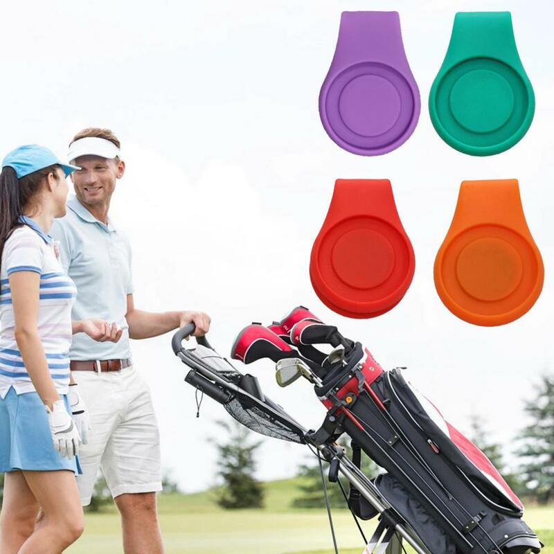 Mini Clip de silicona para sombrero de Golf, marcador de bola, estructura compacta, imán exquisito