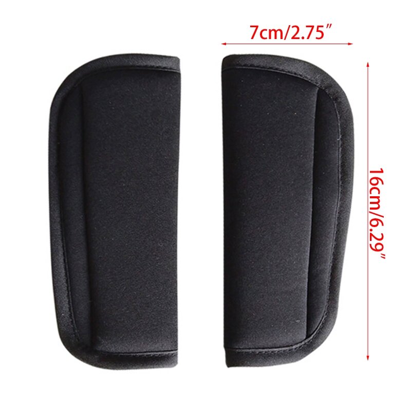 2Pcs Car for SEAT Shoulder Pads Strap Cushion Cover Universal Soft Strap Neck Protect Pads for Mostly Stroller