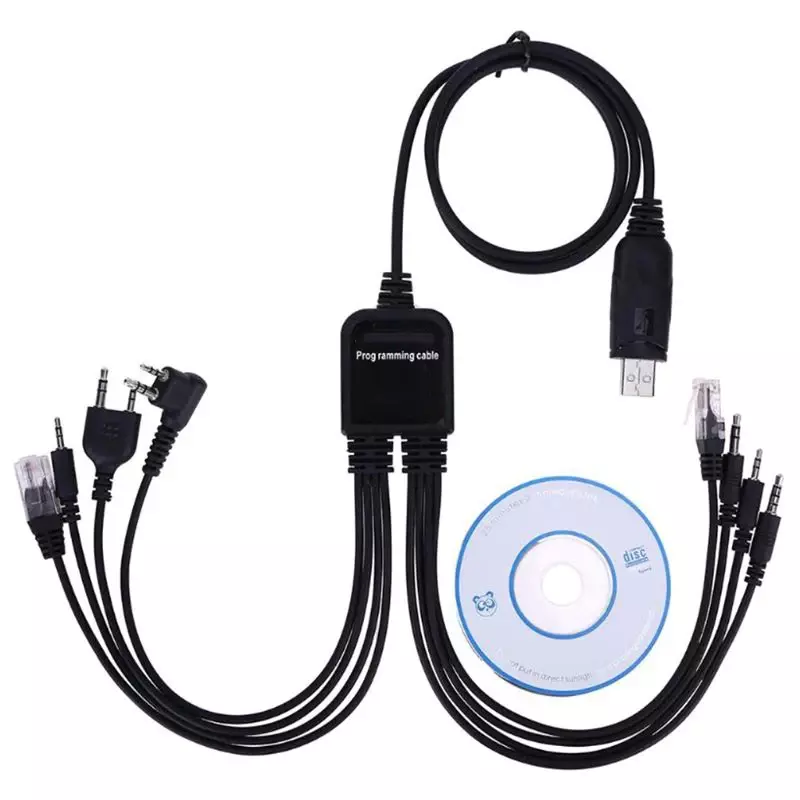 Câble de programmation USB 8 en 1, pour Baofeng kenwood PUXING UV-5R Yaesu Icom Wouxun Hyt, autoradio