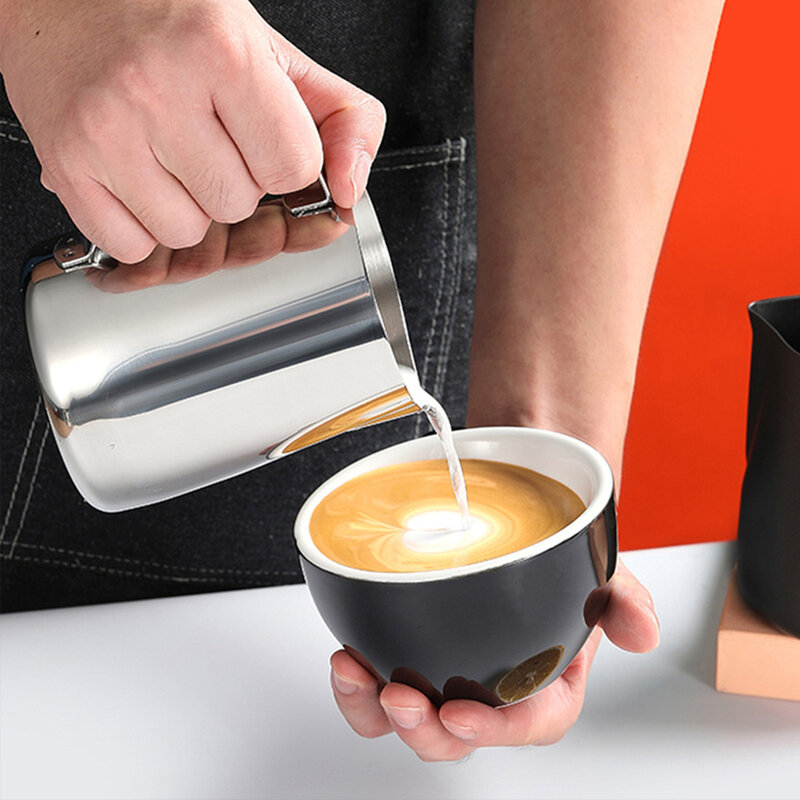 350ml Non Stick Stainless Steel Milk Frothing Pitcher Espresso Coffee Barista Craft Latte Cappuccino Cream Frothing Jug Pitcher