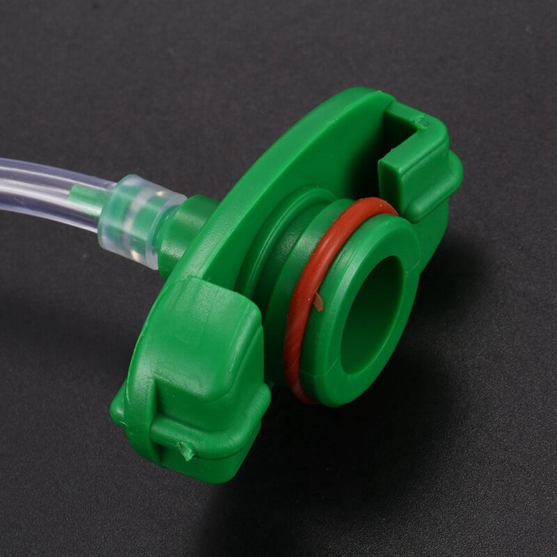 4x 30cc-50cc Kunststoff transparenter Luft schlauch Klebe spender Spritzen adapter