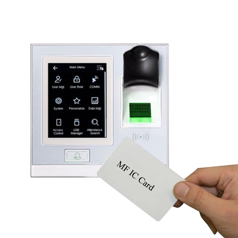 IP baseado Fingerprint e IC Card Access Control, Tempo AttClock, SF400