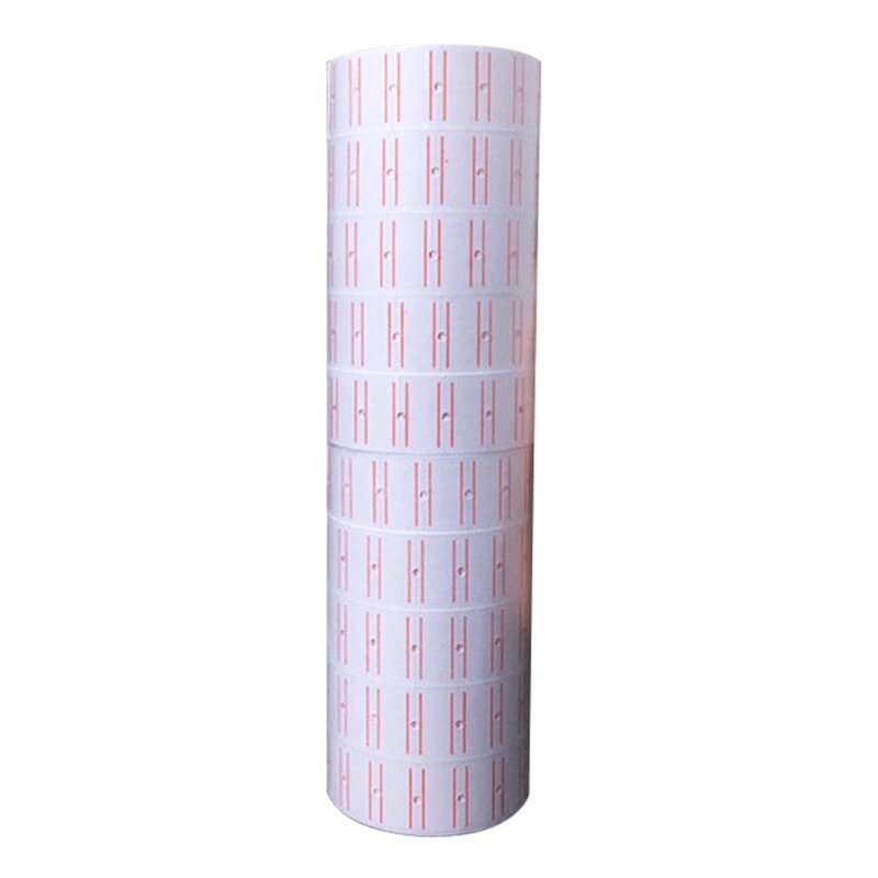 10 Rolls Self Adhesive Price Labels Paper Tag Sticker Single Row for Price  Labeller Grocery Office Supplies Dropship
