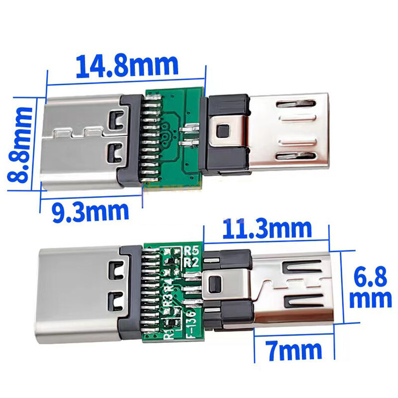 Переходник с Micro USB «Мама» на Type C «папа», 1/2/5/10 шт.