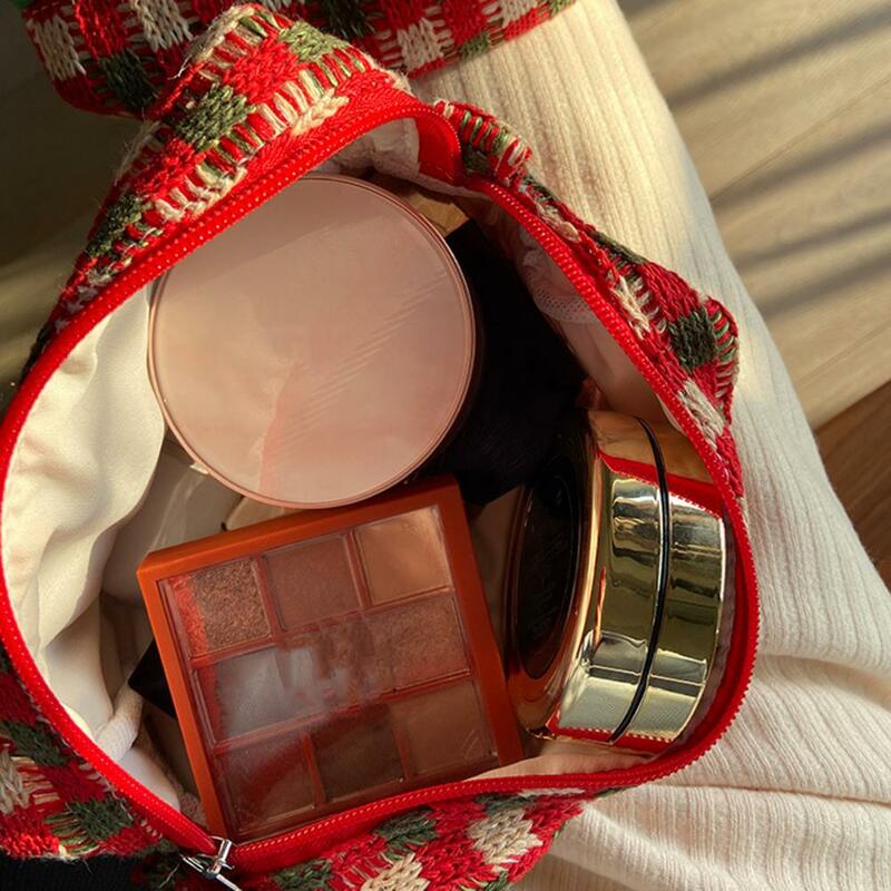 Tas Cuci Ramah Lingkungan Tas Penyimpanan Dapat Digunakan Kembali Menghemat Ruang Bergaya Tas Makeup Wanita Tas Kosmetik