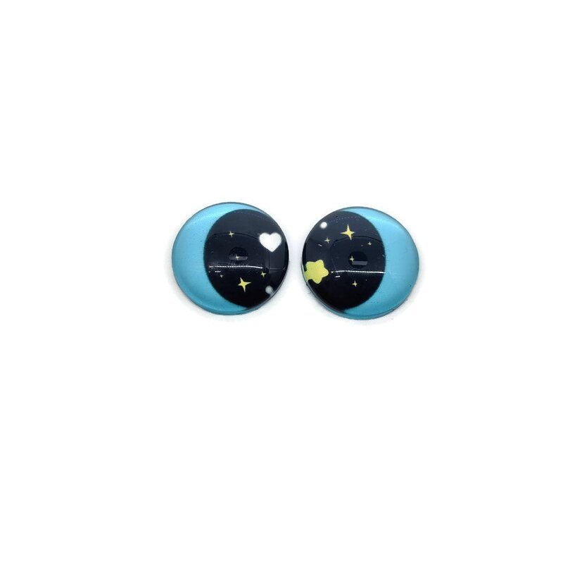 Od 6mm do 25mm losowo mieszane okrągłe smocze oczy w parach wzór szkło Flatback Photo Cabochons baza DIY akcesoria Msking
