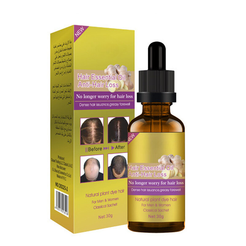 Aceite Esencial de planta de jengibre para reparación del cabello, protección para el crecimiento del cabello, cuidado anticaída, envío gratis