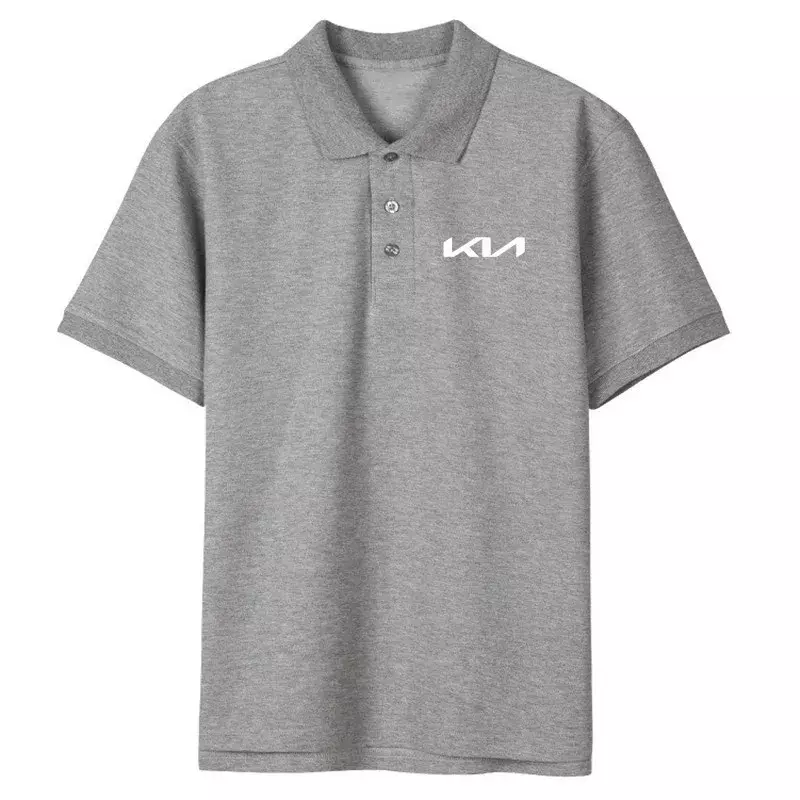 Camisas polo de algodão masculina e feminina, tops casuais, Harajuku Tees, verão, 2024