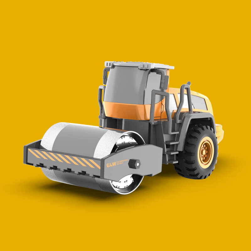 Mainan kendaraan proyek 1:55, Model mainan derek penggali, truk mainan mobil sampah untuk hadiah anak-anak B192