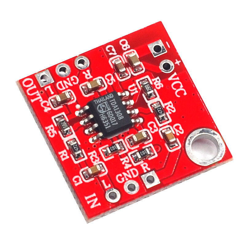บอร์ดขยายเสียงสเตอริโอ TDA1308หูฟังโมดูลบอร์ดชุดหูฟังแอมป์พรีแอมปลิฟายเออร์บอร์ดโมดูล3V-6V