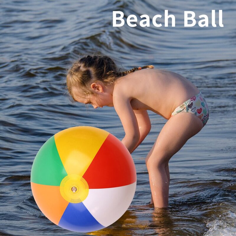 1PC gonfiabile pallone da spiaggia gonfiatore palloncino d'acqua estate spiaggia all'aperto nuoto giocattolo partito gioco d'acqua palla giocattoli divertenti per i bambini