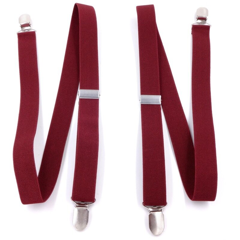 Dacron Elastic Trouser Strap Clamp Comfortable Adjustable Solid Color Trouser Belt Clip Multipurpose Belt Clamp