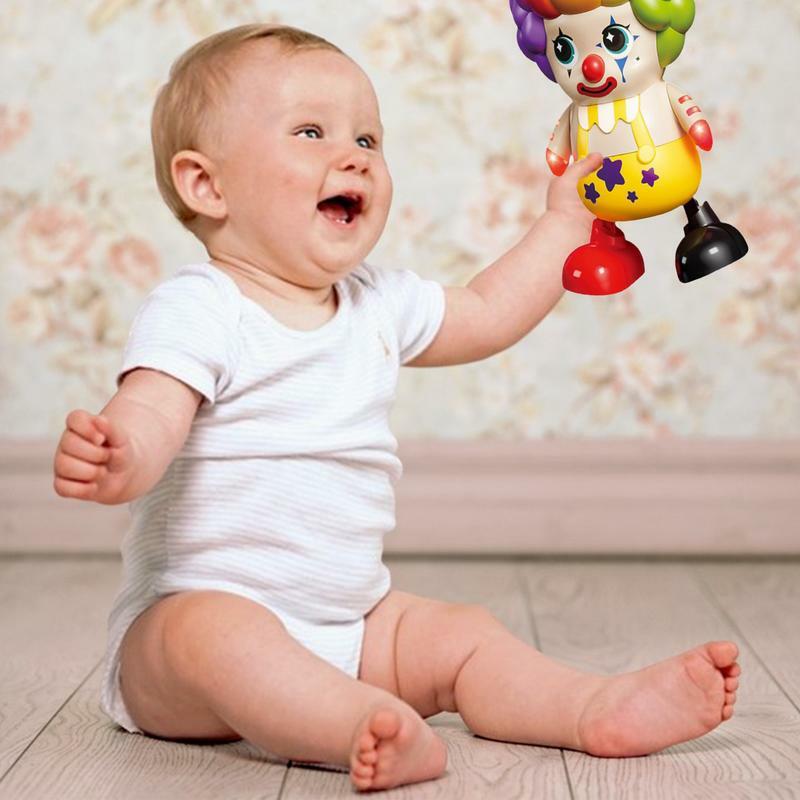 Il giocattolo del pagliaccio elettrico illumina il tavolo da Clown del circo musicale per i ripieno di calze di natale promuove il gioco di intelligenza Montessori