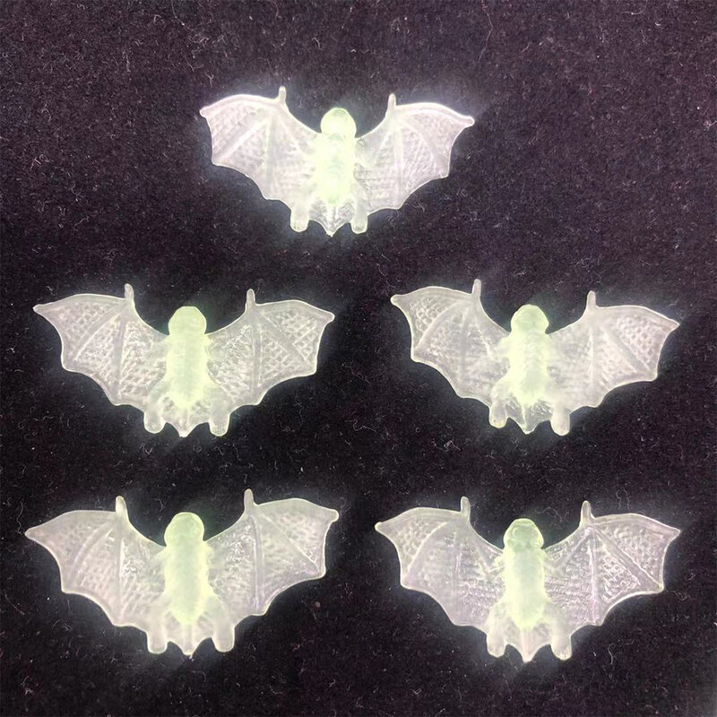 10/20Pcs พลาสติกจำลองค้างคาวรุ่น Luminous Bat ที่สมจริง Prank Prop ของเล่นน่ากลัวตลกแปลกใหม่ของขวัญตกแต่งฮาโลวีน