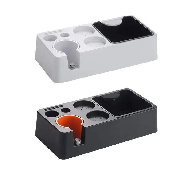 51/53/58mm ABS Coffee Portafilter Rack Distributor Holder Espresso Tamper Mat Stand Espresso Knock Box Cafe