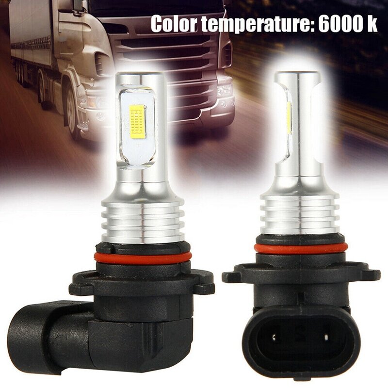 Kit de lâmpadas de faróis LED, feixe alto, branco, alta potência, 6000K, 35W, 4000LM, 6000K, 6X, 9005, HB3