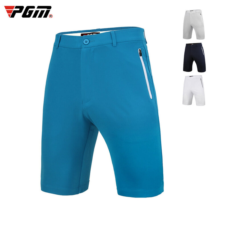 Шорты для гольфа PGM мужские, воздухопроницаемые высокоэластичные короткие брюки, удобная одежда для гольфа, KUZ057, на лето